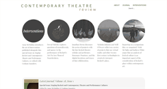 Desktop Screenshot of contemporarytheatrereview.org